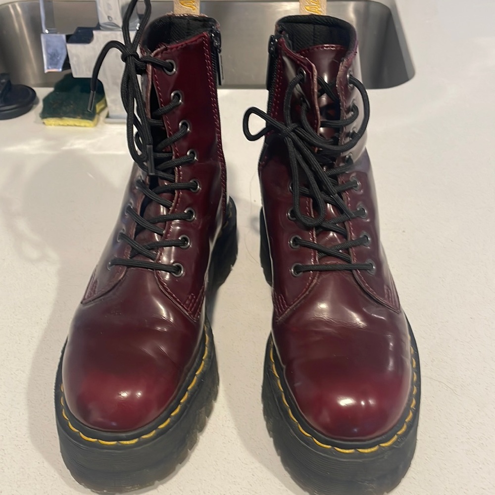 Doc Marten Jadon Burgundy Smooth